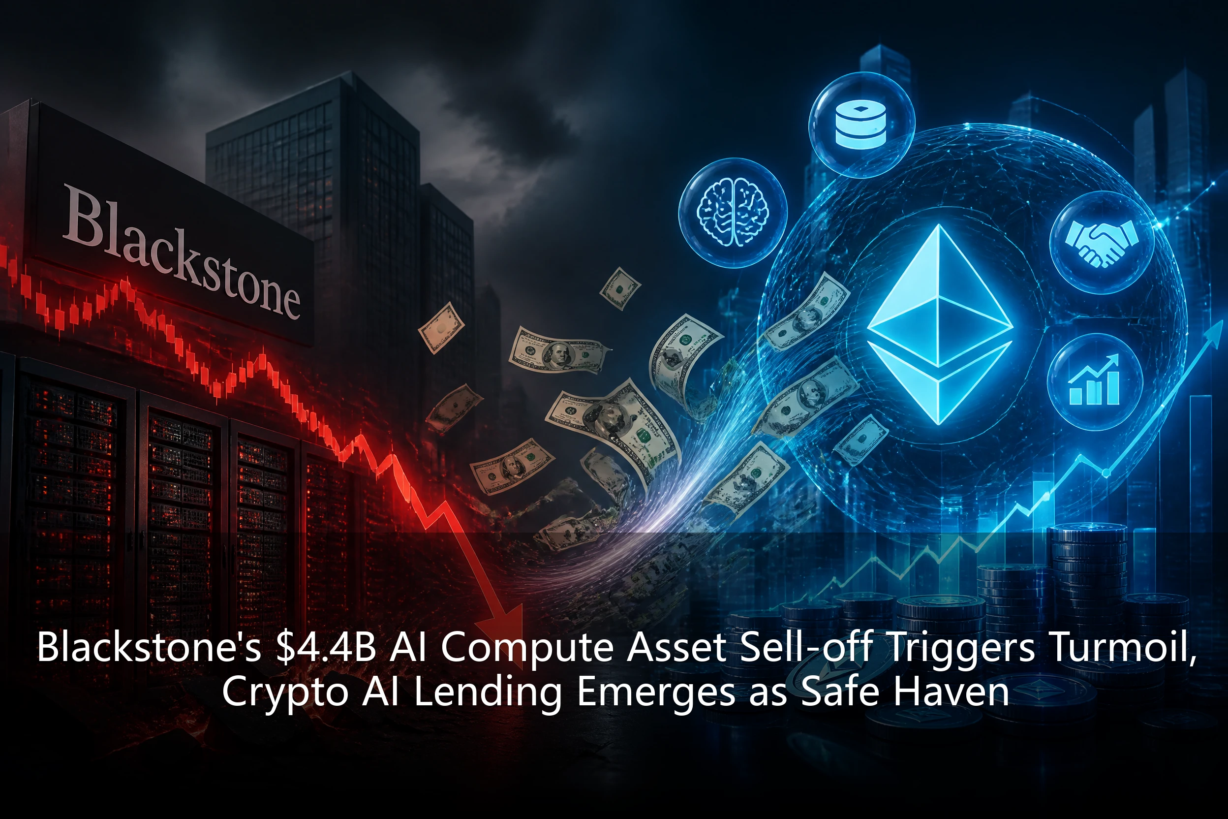 Blackstone's $4.4B AI Compute Asset Sell-off Triggers Turmoil, Crypto AI Lending Emerges as Safe Haven