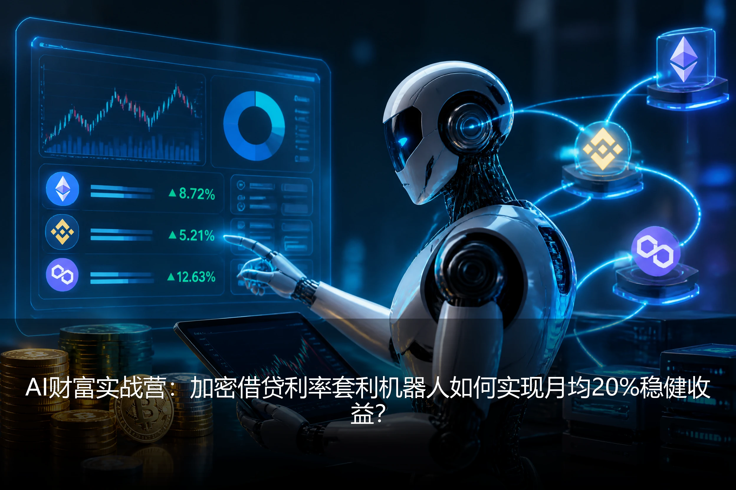 AI财富实战营：加密借贷利率套利机器人如何实现月均20%稳健收益？