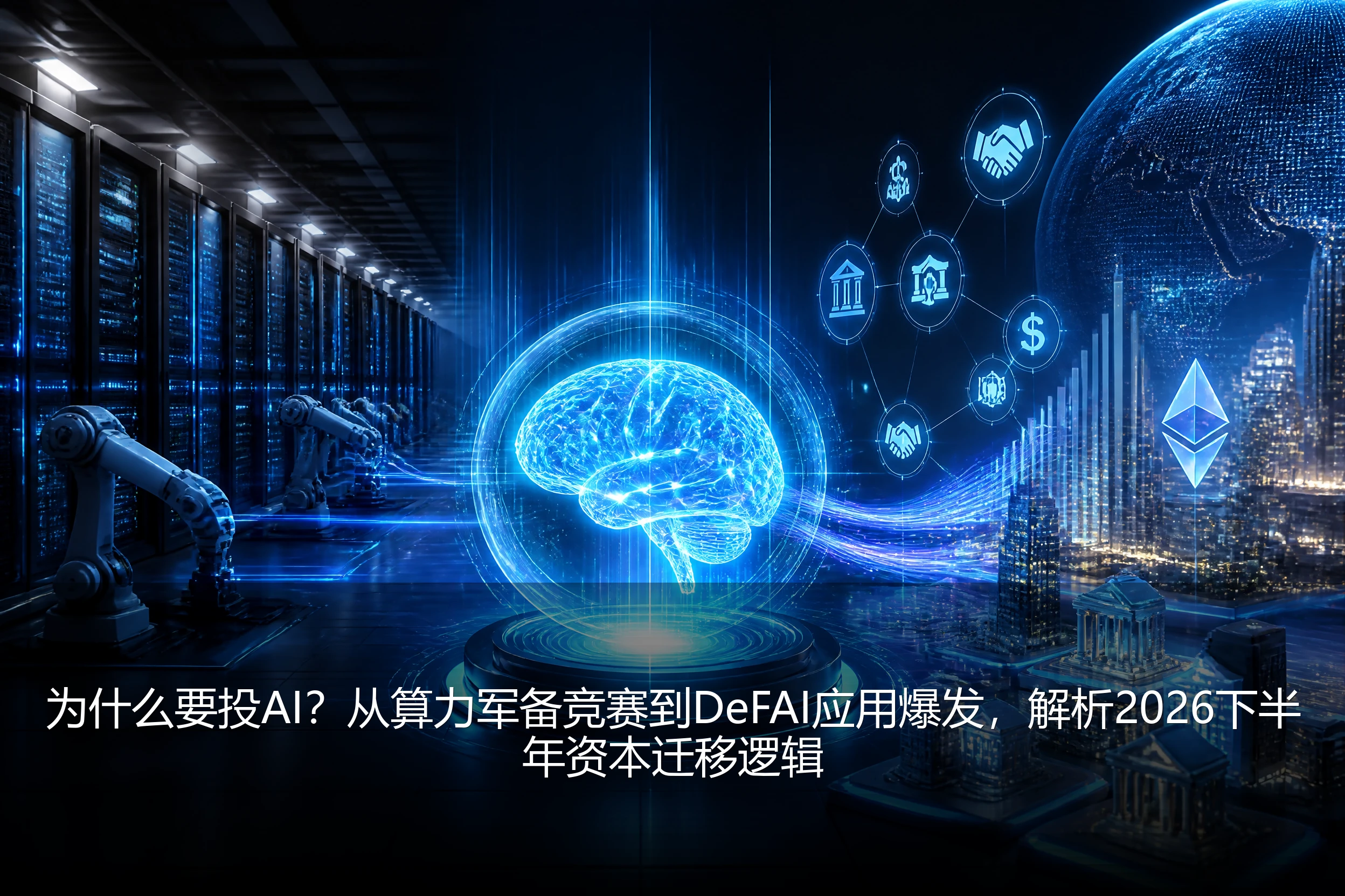 为什么要投AI？从算力军备竞赛到DeFAI应用爆发，解析2026下半年资本迁移逻辑