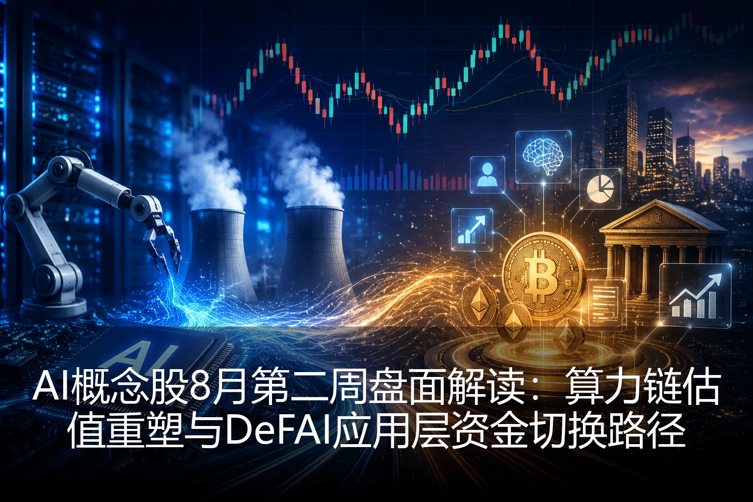 AI概念股8月第二周盘面解读：算力链估值重塑与DeFAI应用层资金切换路径