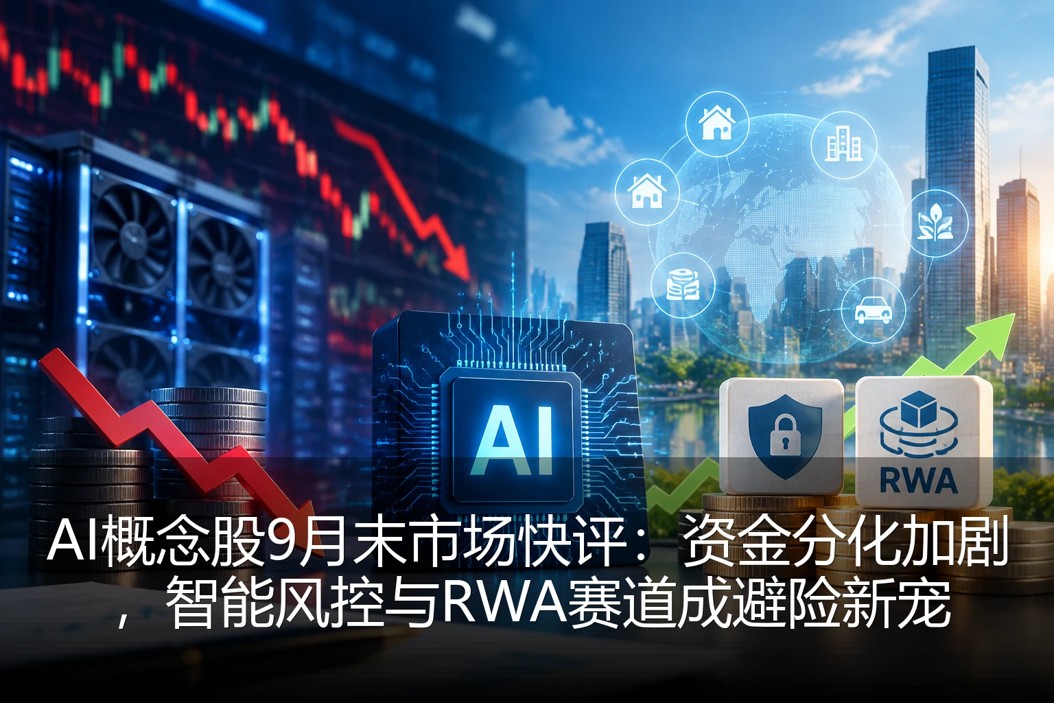 AI概念股9月末市场快评：资金分化加剧，智能风控与RWA赛道成避险新宠
