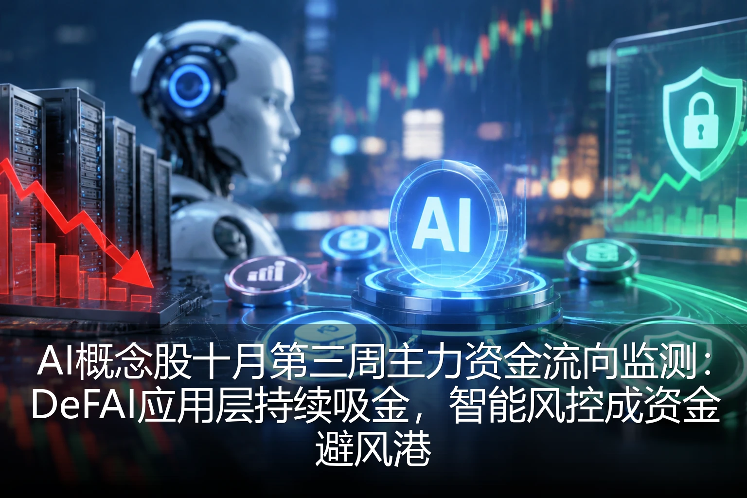 AI概念股十月第三周主力资金流向监测：DeFAI应用层持续吸金，智能风控成资金避风港